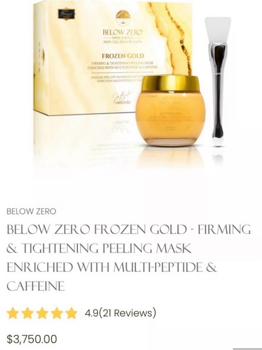 Frozen Gold Firming Peeling Mask - Gold